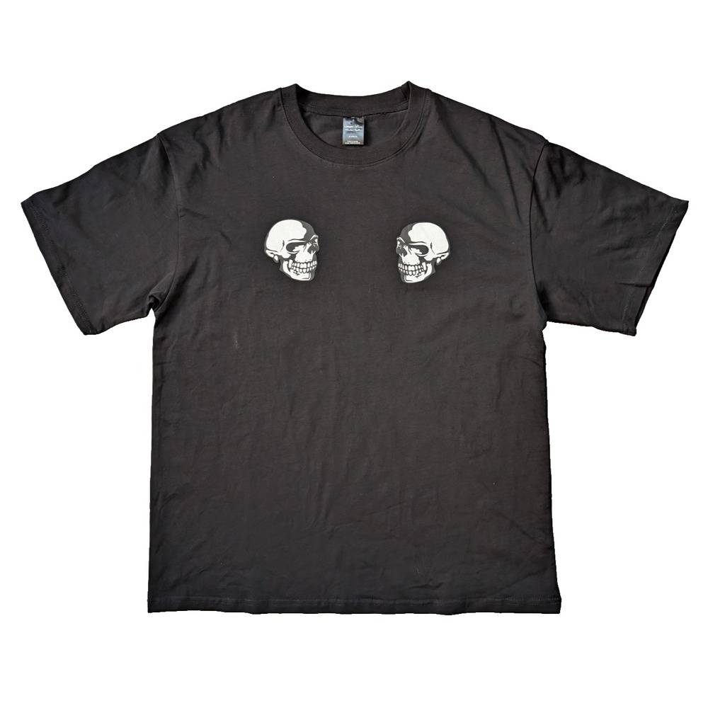 Number (N)ine The Clash Shirt Mens Size 4 Large Takahiro Miyashita Black Skulls